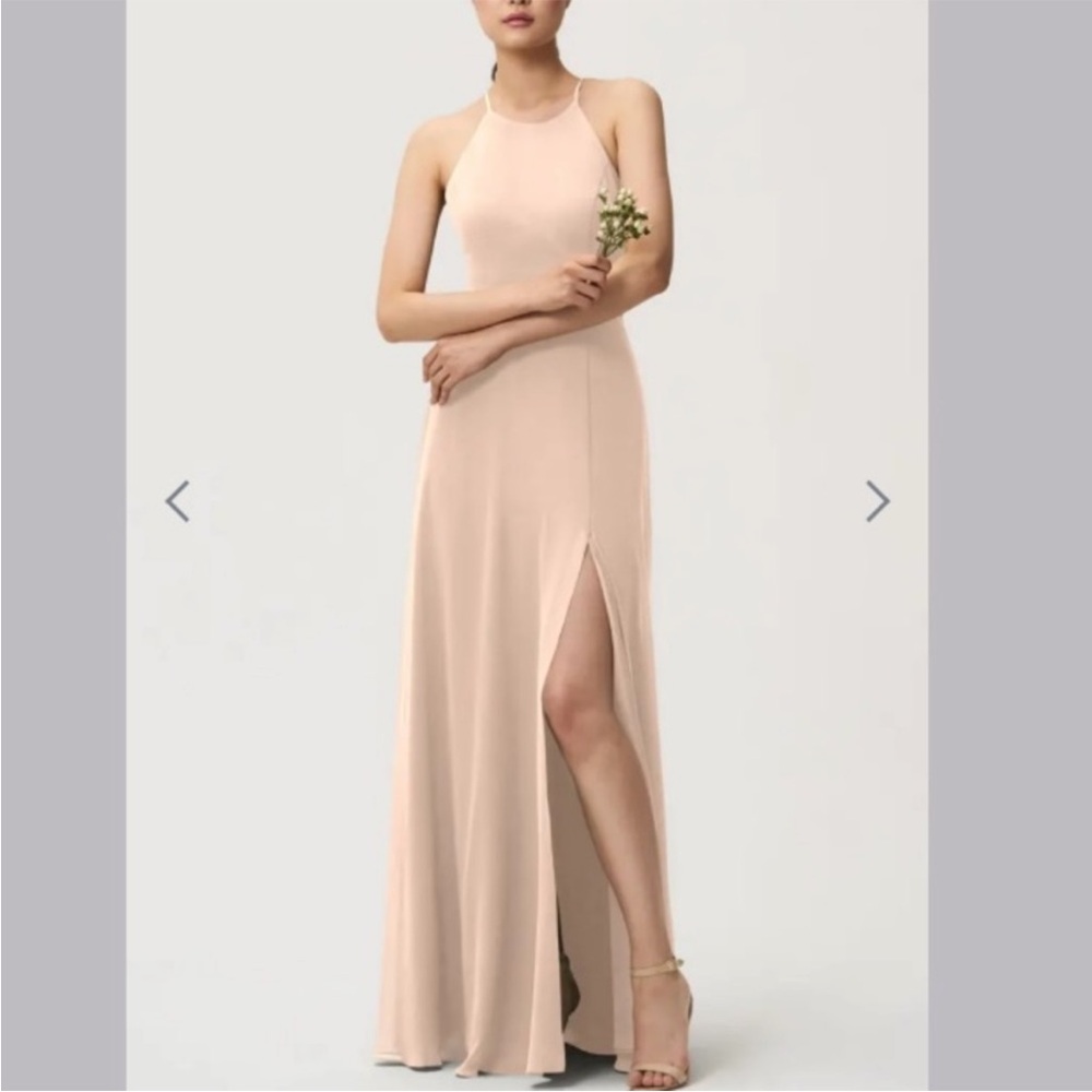 New Jenny Yoo Kayla gown Collection Kayla Halter Fit & Flare dress